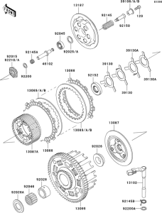ZX600 Сцепление