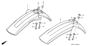 XR200R Переднее крыло