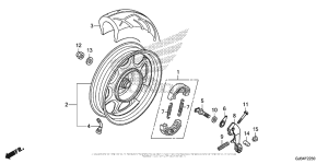 NCH50 Переднее колесо