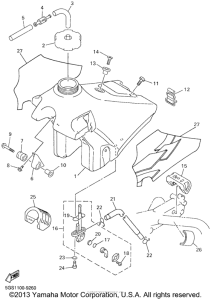 WR400FL Топливный бак