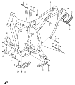 DR-Z400 Frame comp