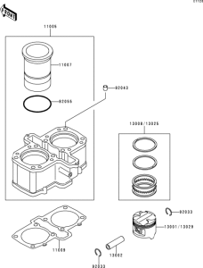 ER500 Цилиндр и поршни
