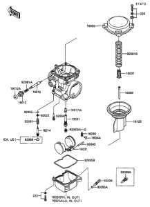 ZG1000 Детали карбюратора