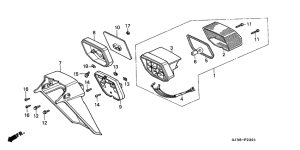 SH50 Taillight / rear fender