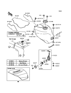 ZX600 Топливный бак