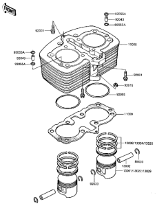 KZ750 CSR Cylinder / pistons