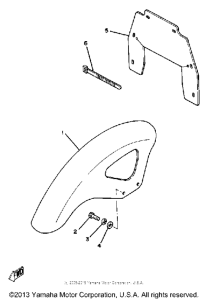 TZ250H Крыло переднее и задние