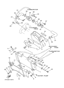 TDM850 Radiator. hose