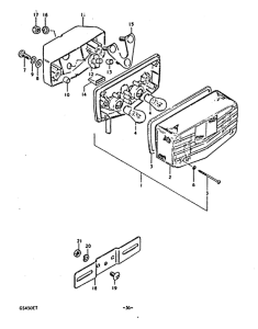 GS450 Задний комбинированный сигнал