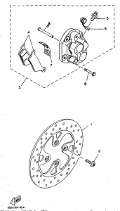 YP125 Front brake. caliper