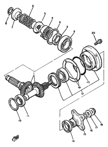 XJ650 Промежуточный ведущий вал