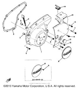 TX500A Crankcase cover left