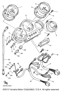 FZR600W Приборы