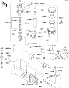 ZX1200 Задний торм цилиндр