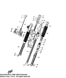 W2 Вилка передней оси