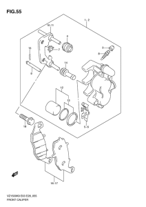 VZ1500 Frront caliper