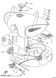 XV250S Rpservoir a carburant