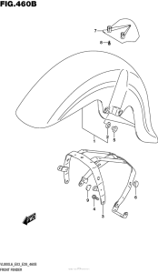 VL800T Front Fender (Vl800L6 E28)