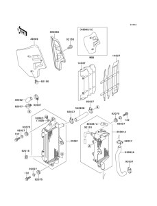 KX500 Радиатор