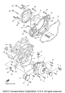WR250F Боковые крышки
