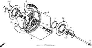 CB1000 Переднее колесо