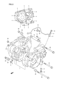 DR350 Картер двигателя