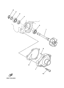 TZ250 Водяная помпа
