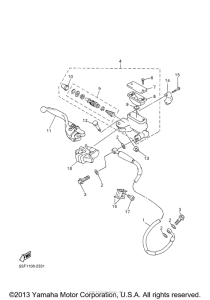 YZ426FP Главный тормозной цилиндр