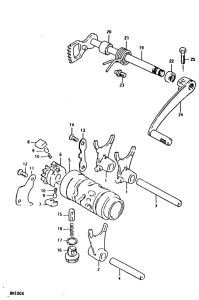 RM100 Переключение передач