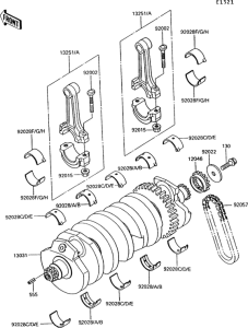ZG1000 Коленвал