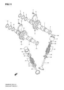 GS500 Распредвал и клапана