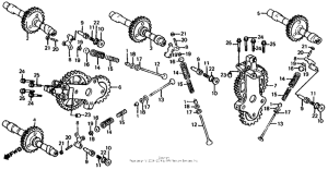  Распределительный вал и клапана