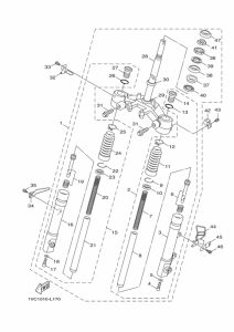 YW50F Передняя вилка