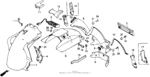 GL1200I Задний бампер