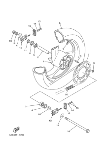 TDR125 Переднее колесо