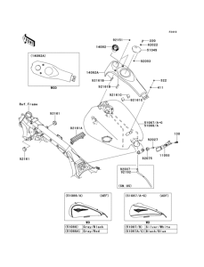 VN1700 Топливный бак
