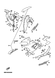 TZR50 Cowling comp