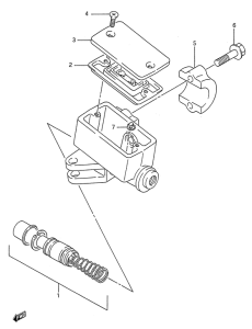 GSX600 Передний тормозной цилиндр