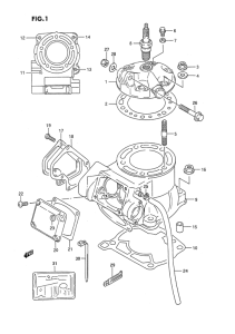 RMX250 Цилиндр