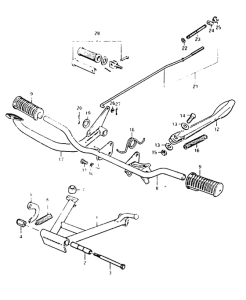 FR50 Stand - footrest