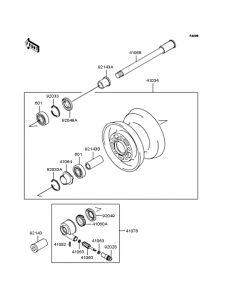 ZR1100 Переднее колесо