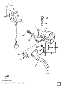 TRX850 Handle switch. lever