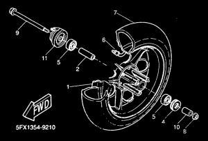 CW50RS Переднее колесо