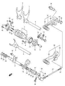 SV1000 Переключение передач