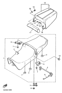 FZR1000 Сиденье