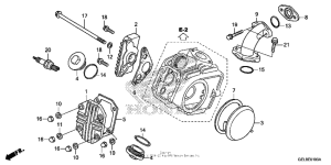 CRF50F Крышка головки цилиндров