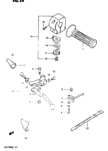 GS1100 Left handle switch