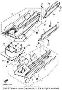 FJ1200D Боковые обтекатели