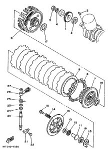 TZR250 Сцепление