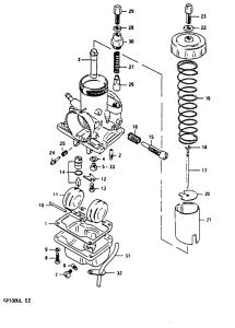 GP100 Carburetor assy